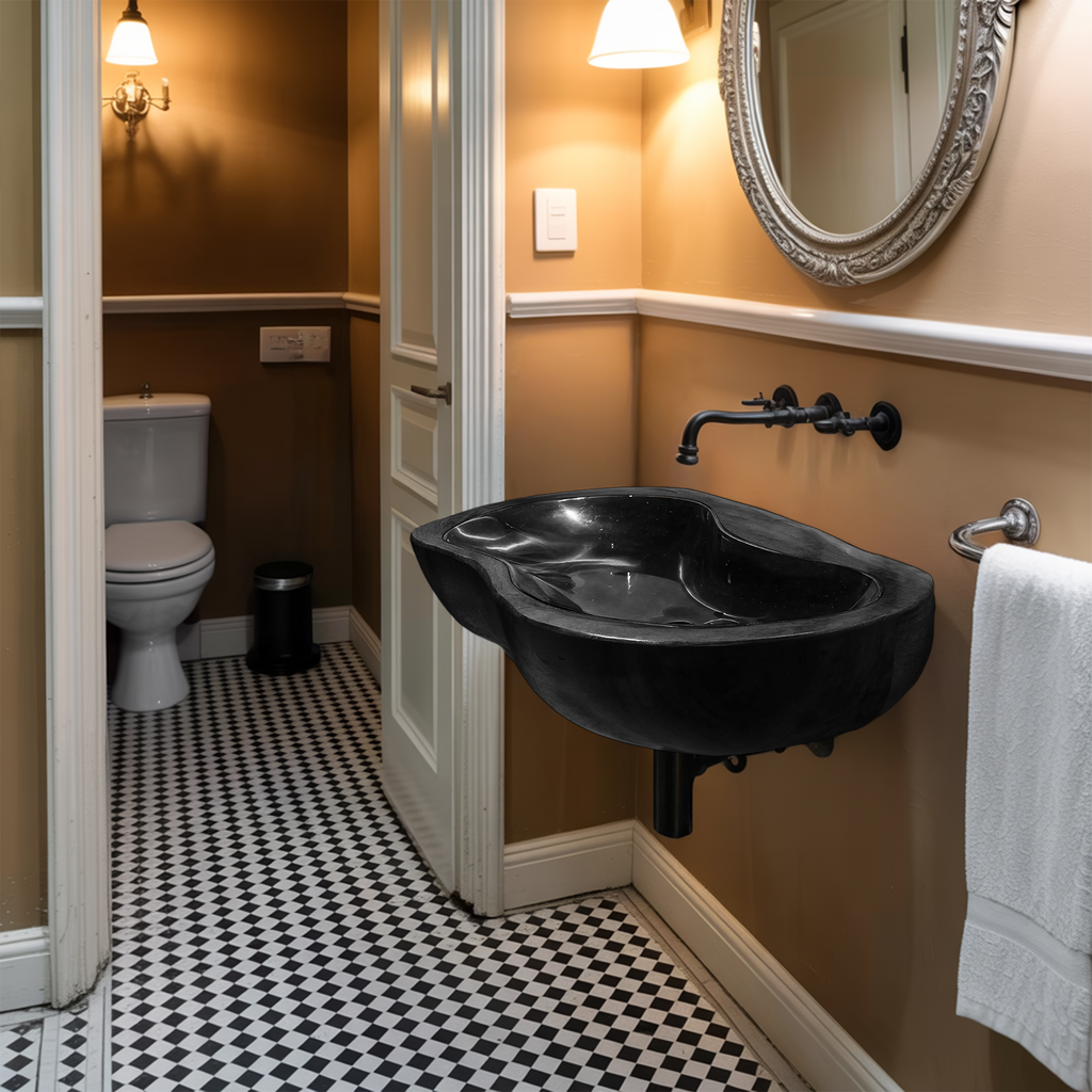 Farmhouse Solid Wood Wash Basin For Rustic Bathroom Vanity Decor