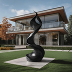 Rustic Large Wooden Sculpture For Furniture Art Feature