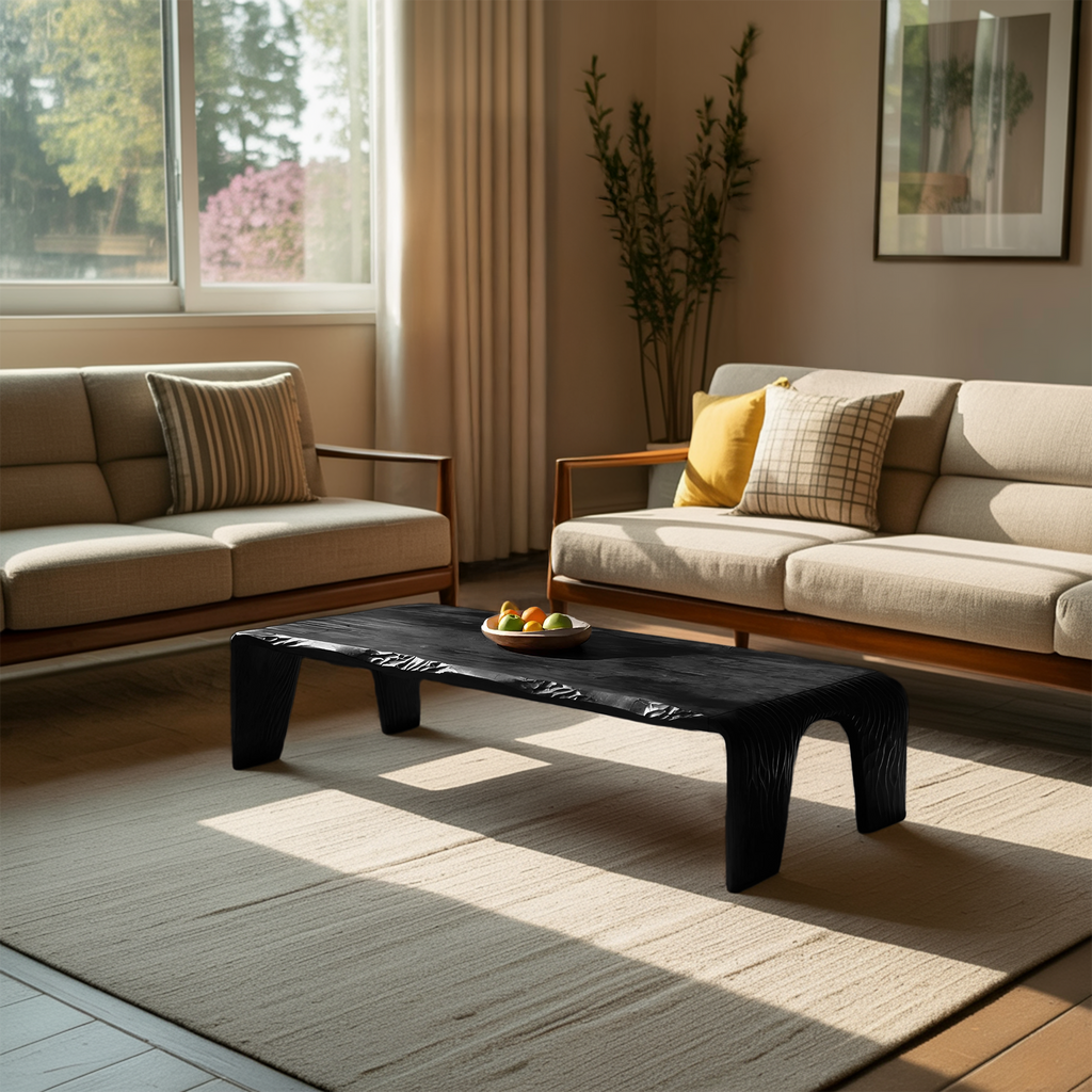 Farmhouse Handcrafted Live Edge Table For Living Room Decor