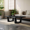 Handcrafted Modern Solid Wood Coffee Table For Living Room