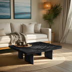 Modern Irregular Solid Wood Coffee Table For Furniture Decor