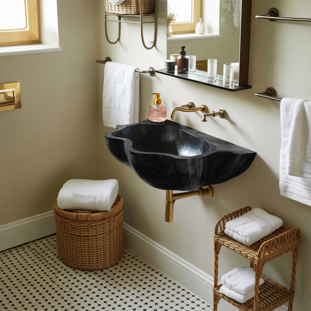 Mid Century Solid Wood Vanity Sink For Stylish Bathroom Decor