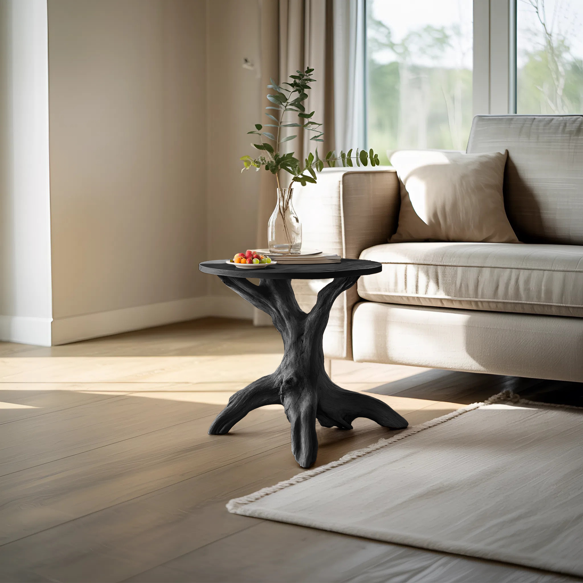 Farmhouse Wooden End Table For Furniture Decor Practical And Stylish