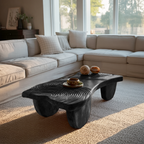 Farmhouse Abstract Solid Wood Coffee Table For Living Room