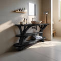 Modern Handcrafted Live Edge Bathroom Vanity For Elegant Bathroom Decor