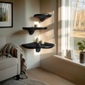 Mid Century Solid Wood Mushroom Shelf For Bedroom And Furniture Decor