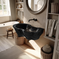 Farmhouse Live Edge Wood Vanity Sink For Natural Furniture Decor