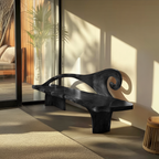 Natural Rustic Wood Entryway Bench For Home Hallway