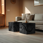 Handcrafted Wooden Cube Coffee Table For Rustic Decor