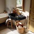 Handcrafted Wall Mounted Wooden Bathroom Sink For Premium Bathroom Design
