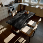 Dining Room Modern Wooden Live Edge Dining Table Natural