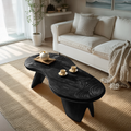 Farmhouse Irregular Abstract Coffee Table For Living Room