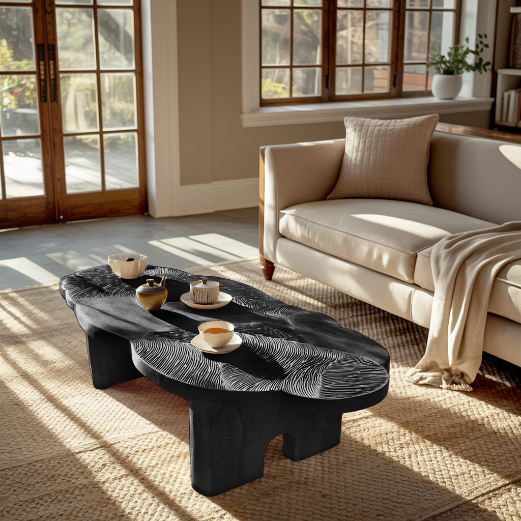 Handcrafted Modern Irregular Coffee Table For Living Room Decor