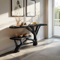 Handcrafted Wooden Live Edge Console Table For Contemporary Furniture Decor