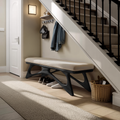 Modern Flowing Wood Bench For Furniture Accent