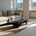 Rustic Handcrafted Wooden Live Edge Coffee Table For Entryway