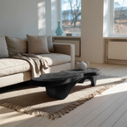 Rustic Handcrafted Wooden Live Edge Coffee Table For Entryway