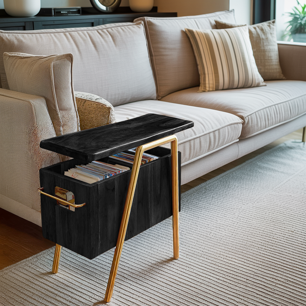 Handcrafted Wooden Side Table For Furniture Decoration