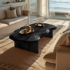 Modern Abstract Solid Wood Coffee Table For Living Room Decor