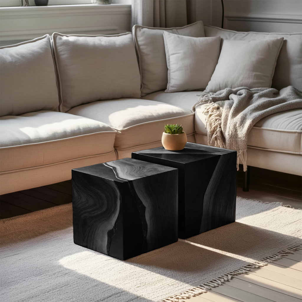 Farmhouse Low Coffee Table For Cozy Living Room Design