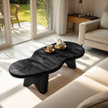 Modern Irregular Wood Coffee Table For Entryway Decor