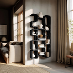 Modern Bookshelf With Integrated Compartments For Living Room