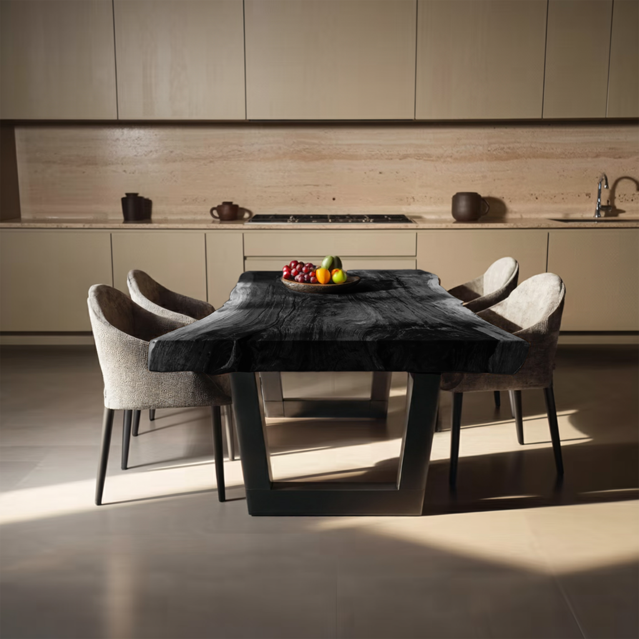 Kitchen Decor Mid Century Solid Wood Dining Table Vintage