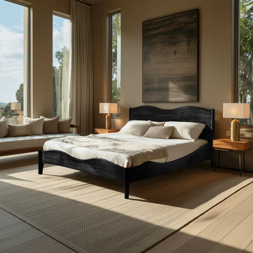 Luxury Set Headboard And Bed Frame For Bedroom