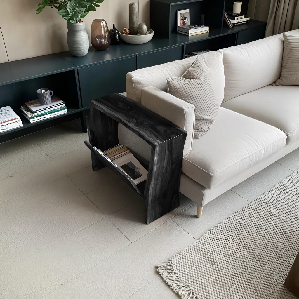 Farmhouse Wooden Side Table For Rustic Home Style