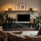 Handcrafted Rustic TV Stand For Entryway Setup