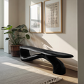 Handcrafted Organic Form Bench For Entryway