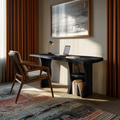 Modern Wooden Live Edge Desk For Small Home Office Setup