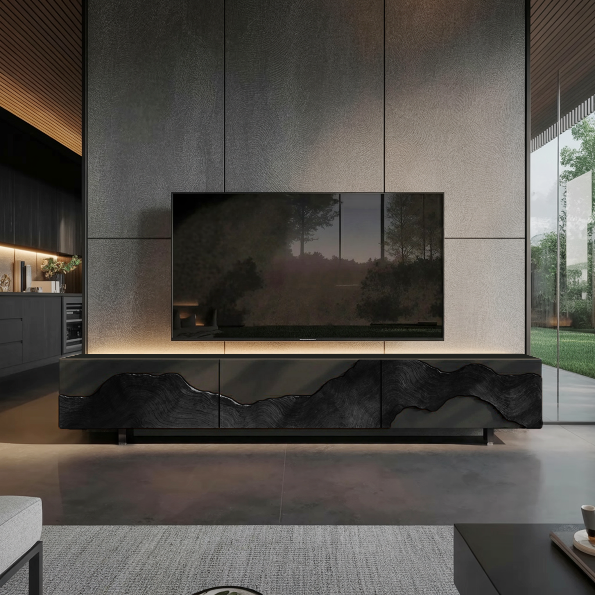 Handcrafted Farmhouse TV Console For Living Room