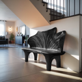 Minimalist Live Edge Entryway Bench For Modern Hallway