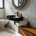 Farmhouse Solid Wood Vanity Sink For Bathroom Furniture Decor