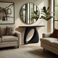 Mid Century Live Edge Console Table Organic Modern For Living Room Decor