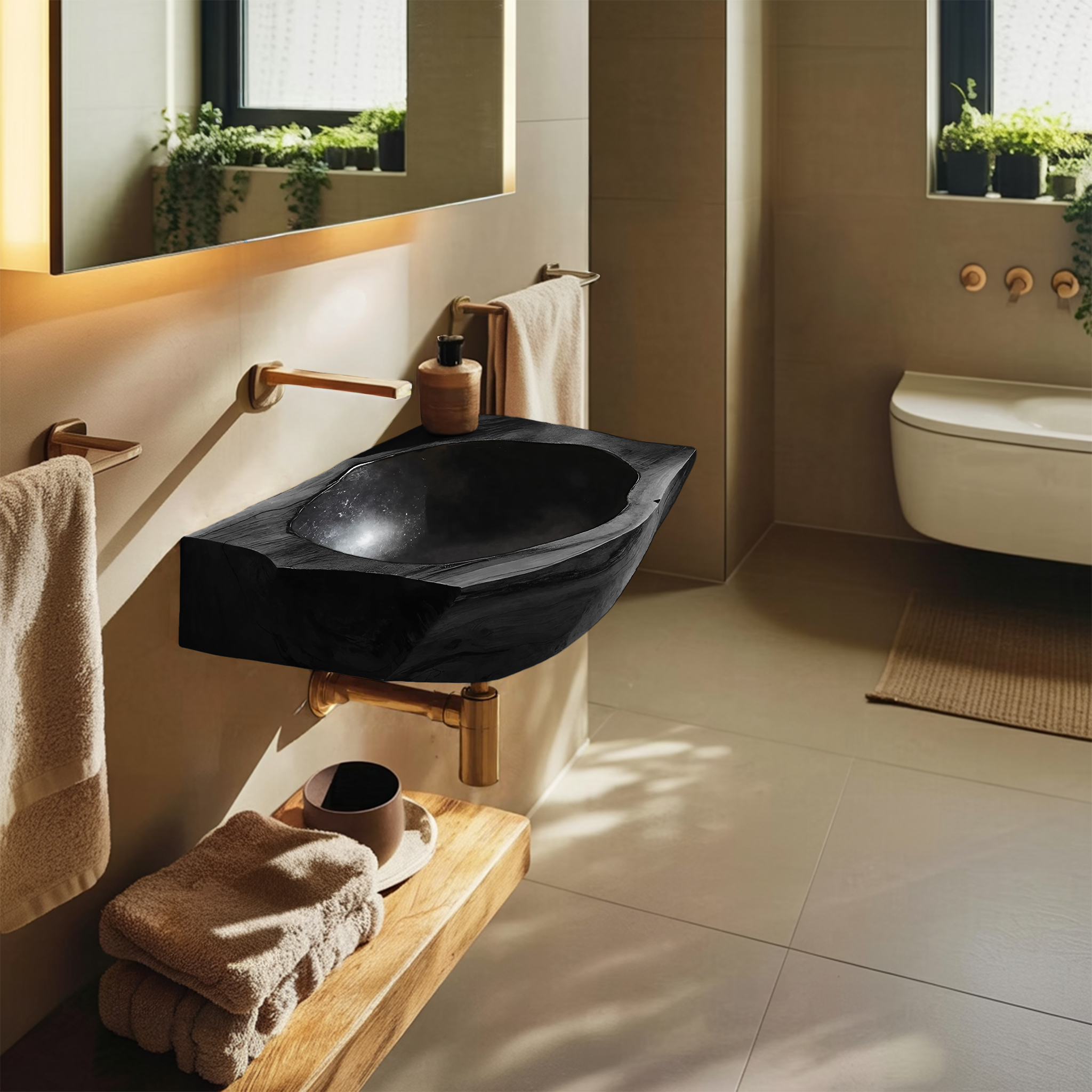 Farmhouse Solid Wood Vanity Sink For Timeless Bathroom Furniture Decor