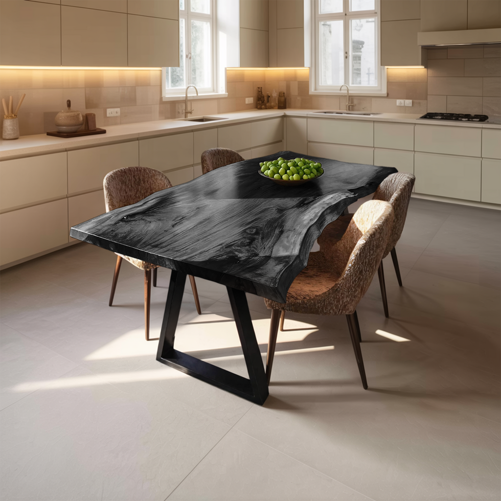 Dining Room Handcrafted Live Edge Dining Table Custom