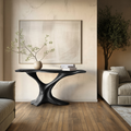 Mid Century Live Edge Entryway Table For Bedroom Decor And Display