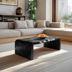Modern Solid Wood Irregular Coffee Table For Living Room