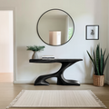 Rustic Solid Wood Console Table For Modern Entryway