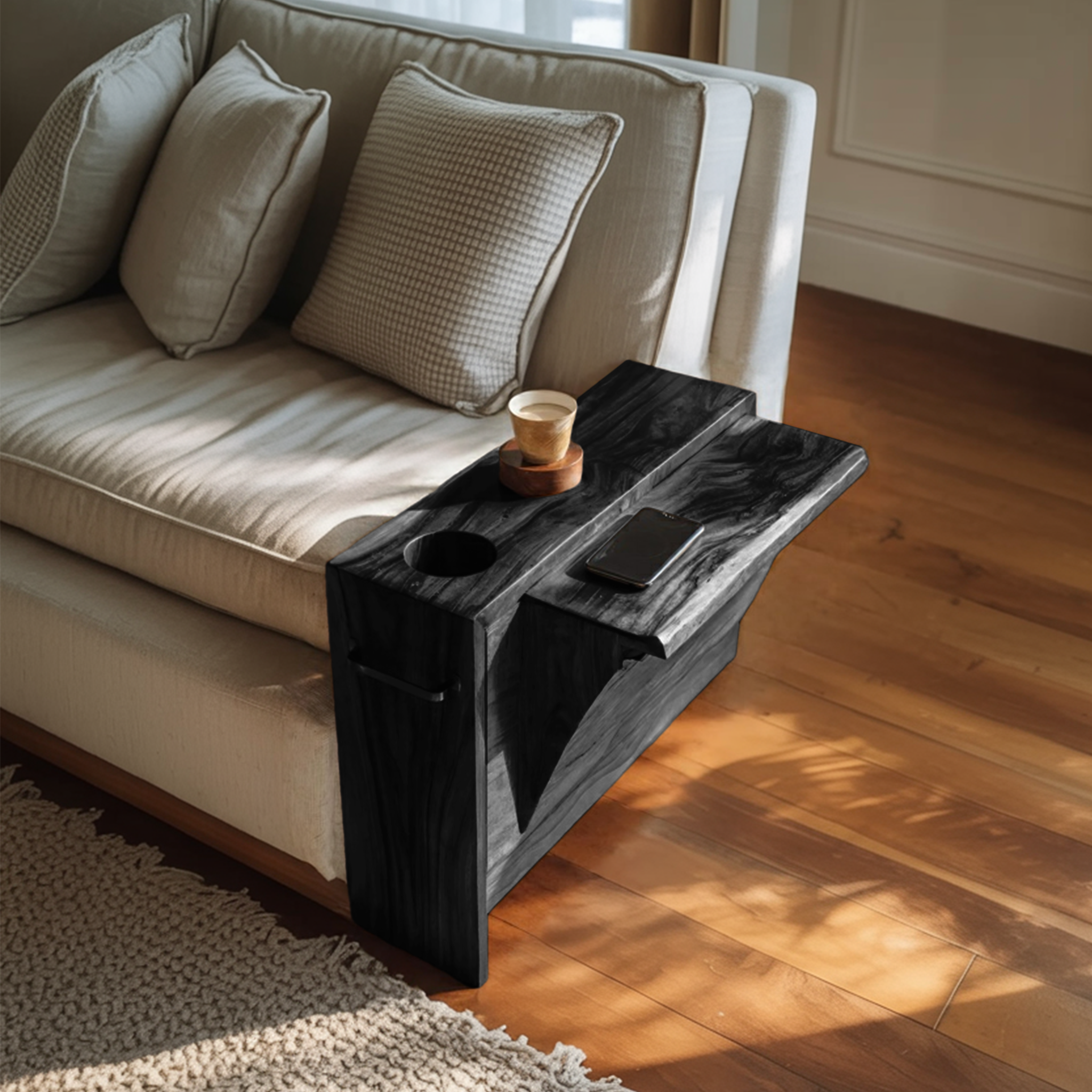 Mid Century Wooden Side Table For Bedroom Or Lounge