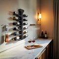 Modern Wall Mounted Wine Bottle Holder For Bar Storage Decor