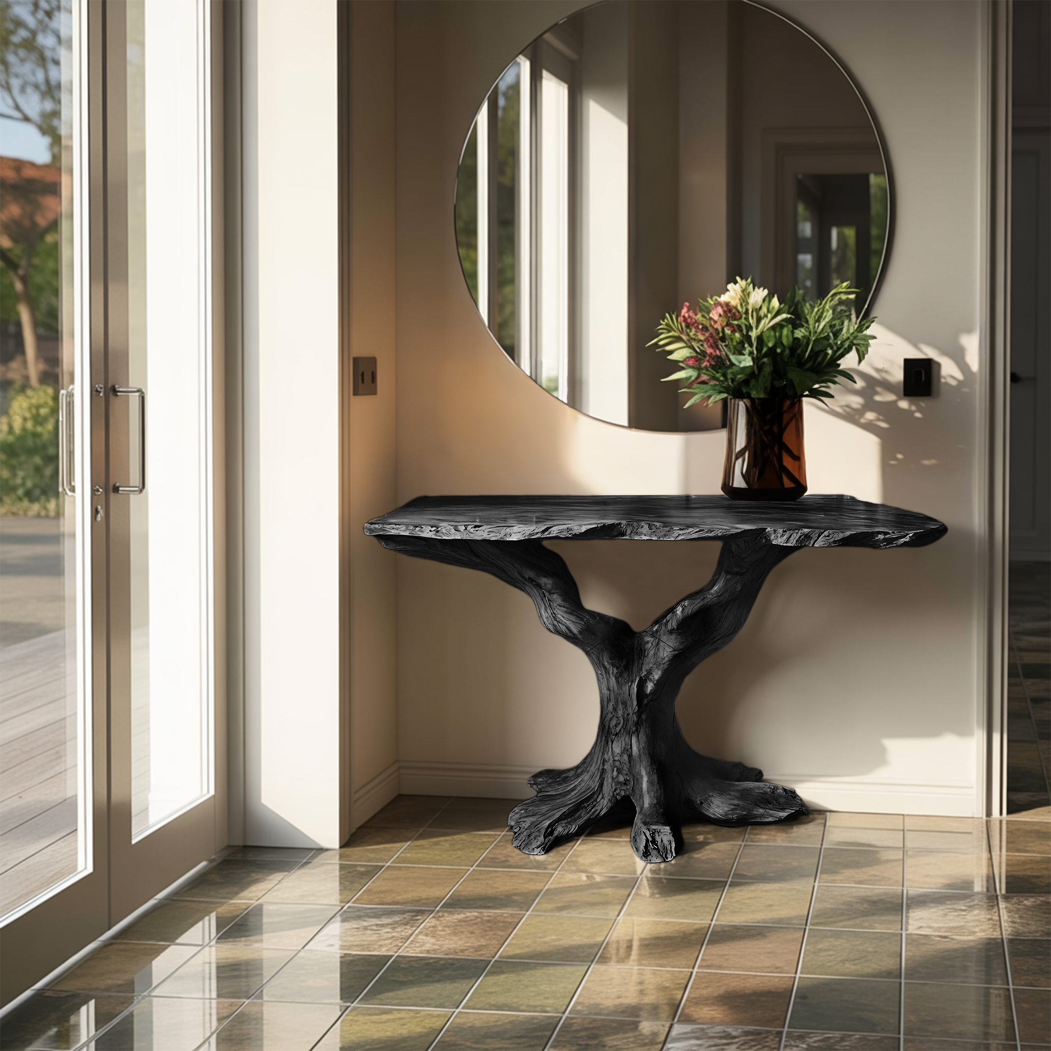 Handcrafted Live Edge Entryway Table For Furniture Decor And Style