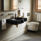 Modern Solid Wood Vanity Sink For Floating Bathroom Furniture Decor
