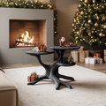 Handcrafted Round End Table For Living Room Holiday Furniture Decor