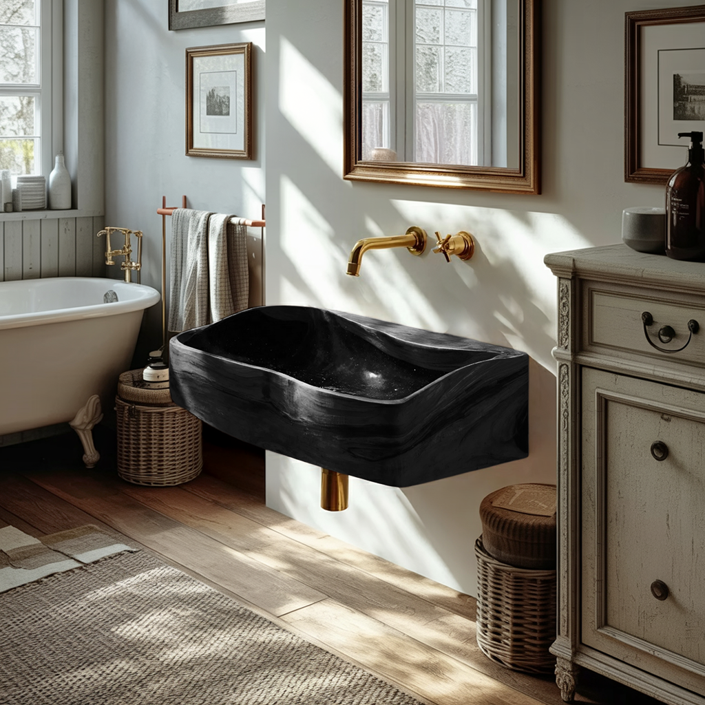 Handcrafted Wooden Vanity Sink For Bathroom Furniture Decor