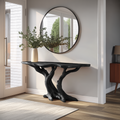 Modern Handcrafted Wooden Live Edge Console Table For Bedroom Decor