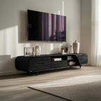 Modern TV Console With Rounded Corners For Living Room