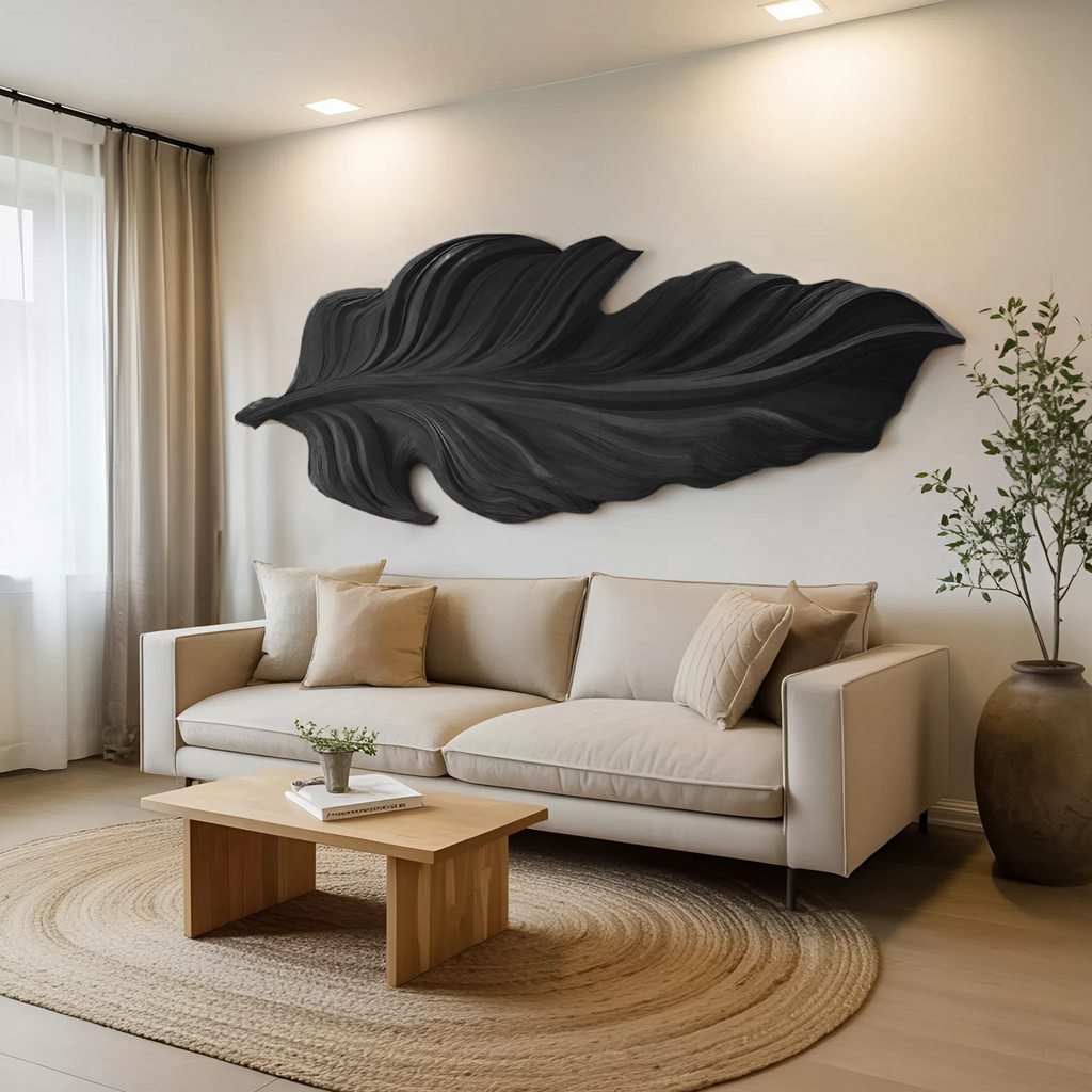 Organic Sculpture Leaf Wall Art For Living Room Or Bedroom